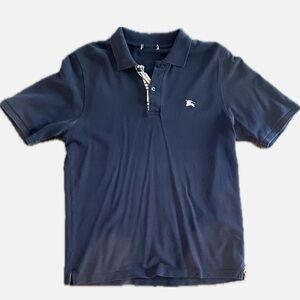 Burberry Dark Blue Polo Shirt